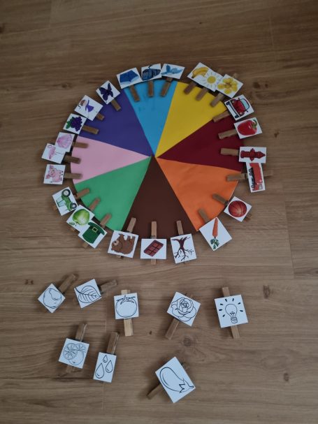 Farben zuordnen in 2 Niveaustufen